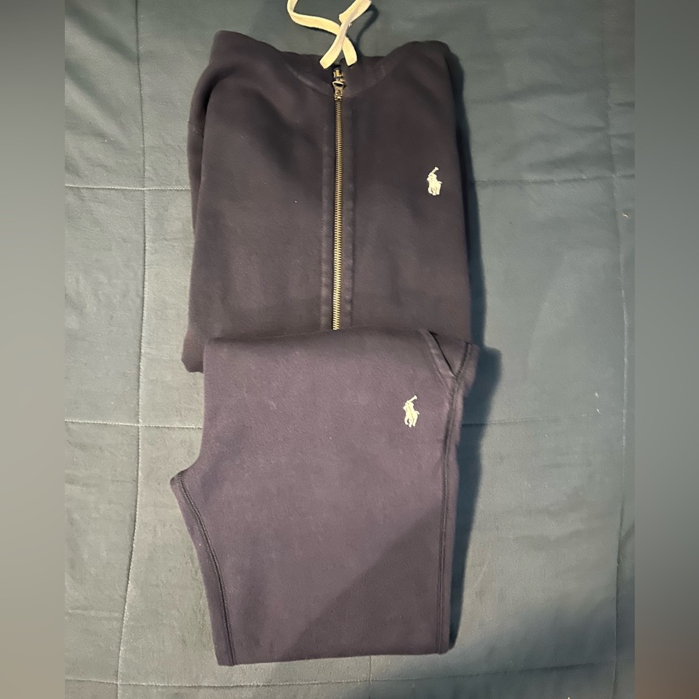 Men’s navy polo sweatsuit